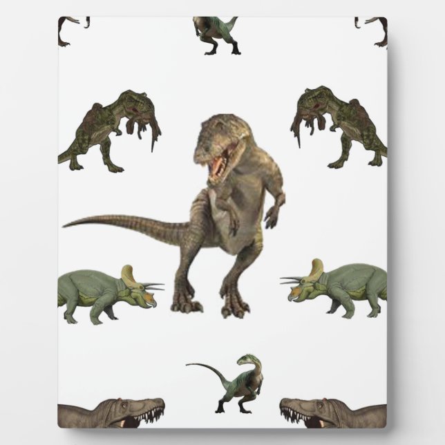 Plaque Photo Papier Dinosaure (Devant)