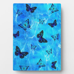 Plaque Photo Papillon bleu