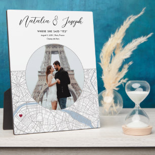 Plaque Photo Paris France Carte Mariage Fiançailles Photo Cadea