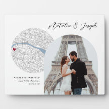 Paris France Carte Mariage Fiançailles Photo Cadea