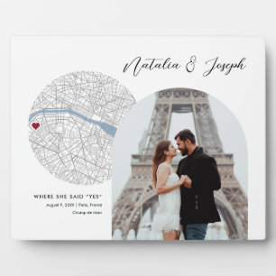 Plaque Photo Paris France Carte Mariage Fiançailles Photo Cadea