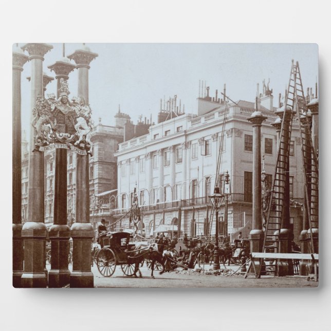 Plaque Photo Park Lane a été décoré de la Reine Victoria (Devant)