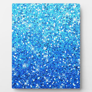 Plaque Photo Parties scintillant bleues Étincelles Texture