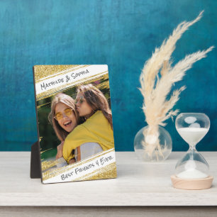 Plaque Photo Parties scintillant d'or moderne Sparkle Photo BBF