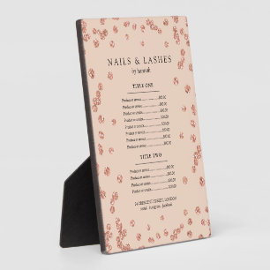 Plaque Photo Parties scintillant or Rose simple Confetti Prix M