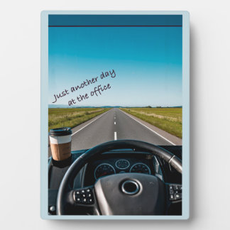 Plaque Photo Pâte aux camions - Juste un autre jour au bureau