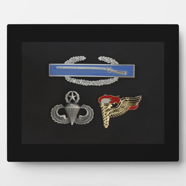 Plaque Photo Pathfineur aéroporté principal CIB (Devant)