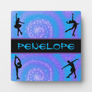 Plaque Photo Patinage artistique pour filles Personnalisé