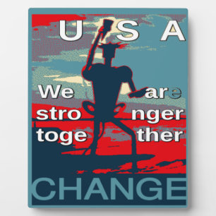 Plaque Photo Patriotic USA Hope Graphisme Art Design