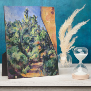 Plaque Photo Paul Cezanne   Red rock, c.1895 (huile sur toile)