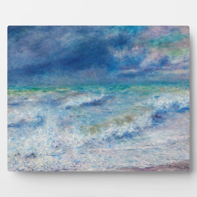 Plaque Photo Paysage bleu de Renoir Impressionniste Peinture (Devant)