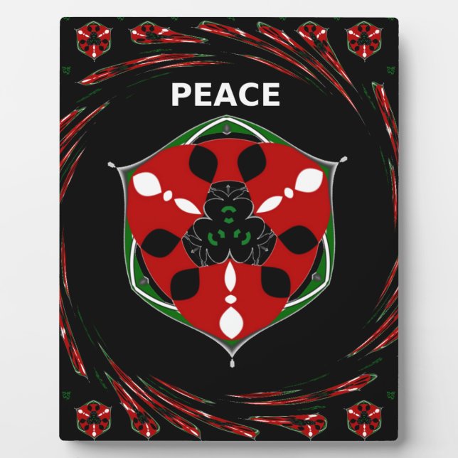 Plaque Photo "Peace : with Shield Emblem" (Devant)
