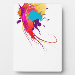 Plaque Photo Peinture à papillon exotique Abstraite