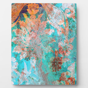 Plaque Photo Peinture florale