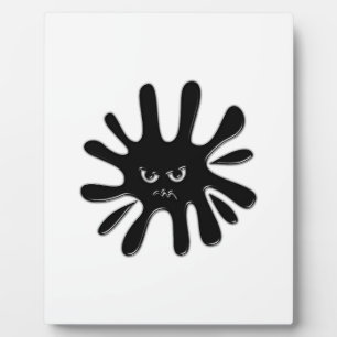 Plaque Photo Peinture noire en colère