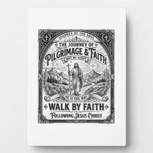 Plaque Photo Pèlerinage de Jésus Chemin Saint Voyage