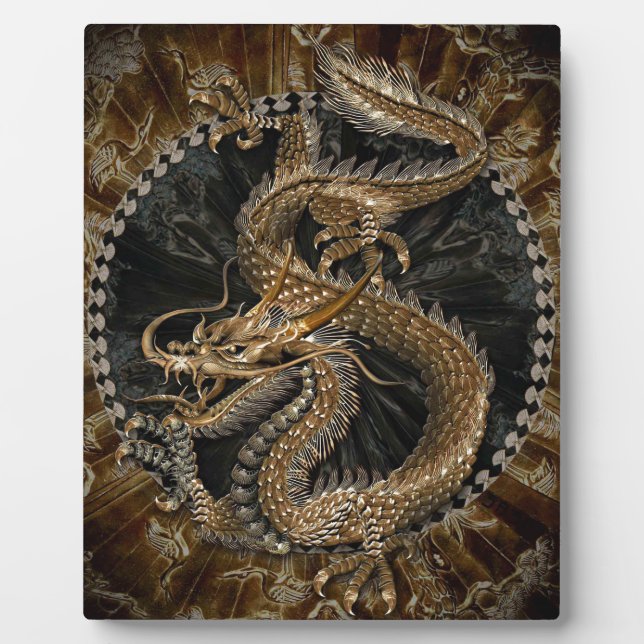 Plaque Photo Pentagramme dragon (Devant)
