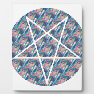 Plaque Photo pentagramme hologramme