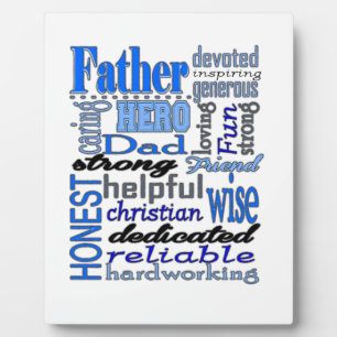 Plaque Photo Père Mots Jour Papa Papa Papa Papa Papa Papa Papa