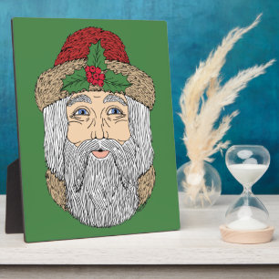Plaque Photo Père Noël