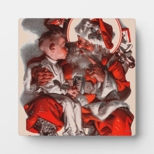 Plaque Photo Père Noël Lap