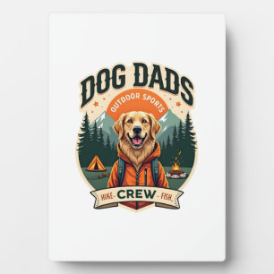 Plaque Photo Pères de chien de vintage Équipage de sports de pl