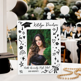 Plaque Photo Personalized Doodle Graduation Photo