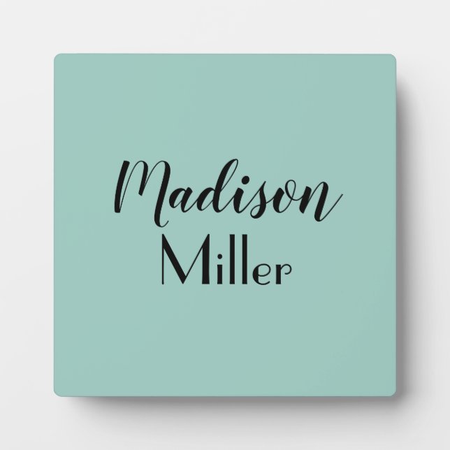 Plaque Photo Personalized Modern and Handwritten (Devant)