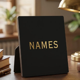 Plaque Photo Personnalisé avec le nom de famille ou le surnom