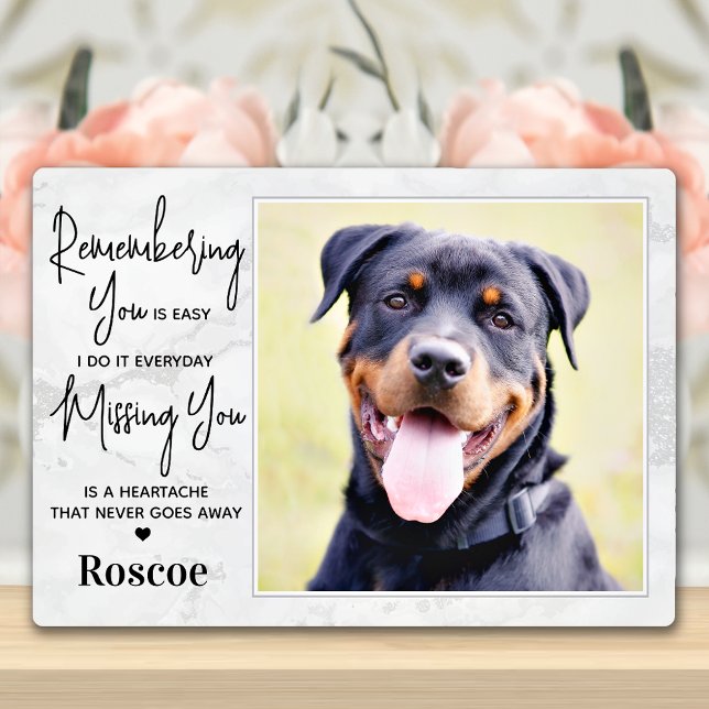 Plaque Photo Personnalisé Chien Photo Animaux de compagnie Perd (Créateur téléchargé)