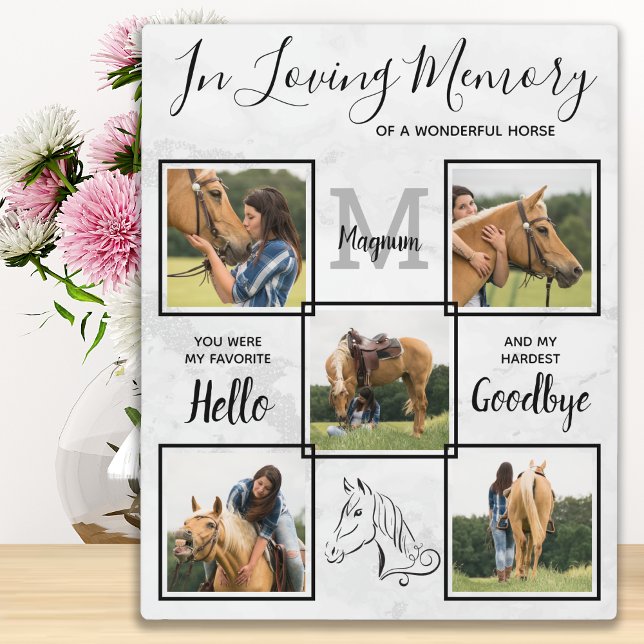 Plaque Photo Personnalisé En Mémoire Amour Animaux de compagnie (Créateur téléchargé)