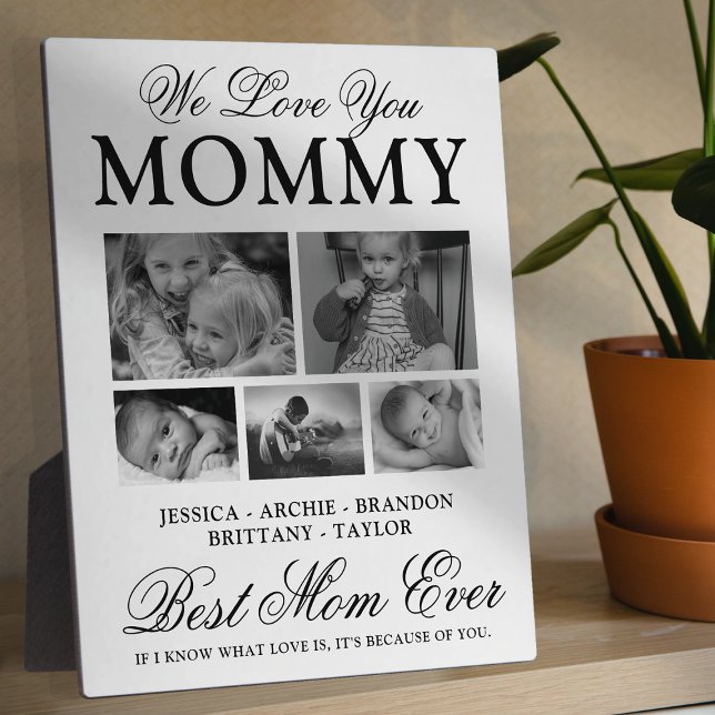 Plaque Photo Personnalisé Meilleure maman Jamais Photo Collage  (Créateur téléchargé)