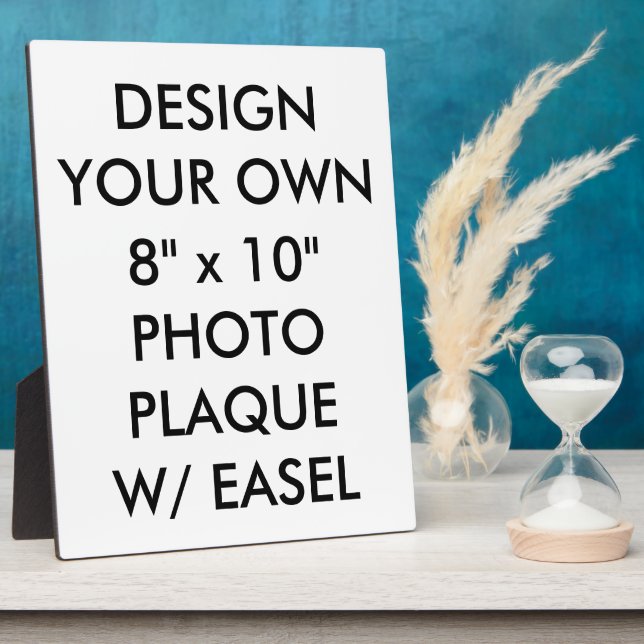 Plaque photo personnalisée de 8 po x 10 po (Côté)