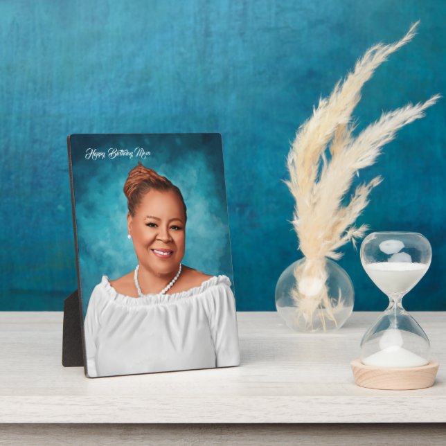 Plaque Photo Personnaliser le cadeau de peinture à l'huile numé (Côté)