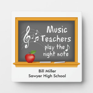 Plaque Photo Personnaliser-Les professeurs de musique Jouer la 