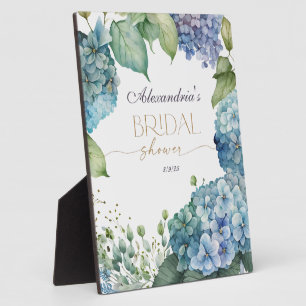 Plaque Photo Personnalisez Hydrangeas Bleus pour Enterrement de