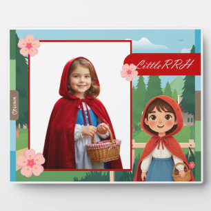 Plaque Photo Petit Chaperon Rouge Personnalisé Photo sur Table