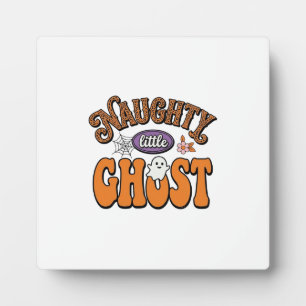 Plaque Photo Petit Fantôme Vilain Design de Chemise Halloween V