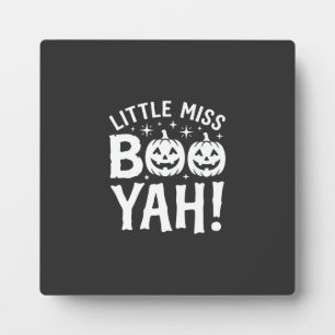 Plaque Photo Petit Miss Booyah Design de citrouille d'Halloween