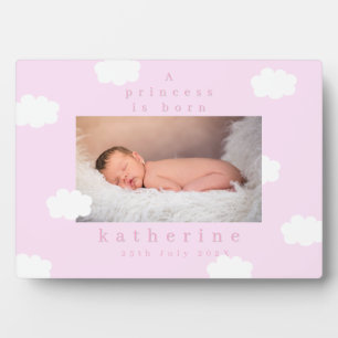 Plaque Photo Petit Nuage Rose Pastel