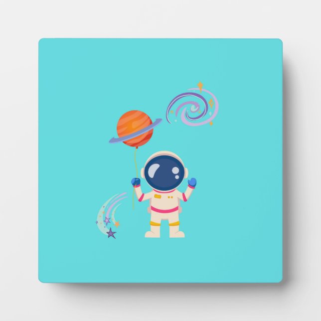 Plaque Photo Petite aventure Spaceman. (Devant)