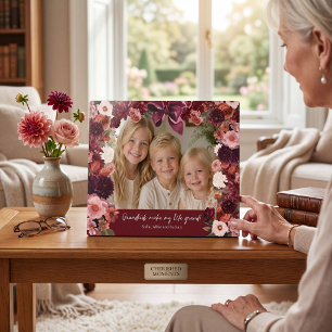 Plaque Photo petits-enfants floraux rendent la vie grandiose ph