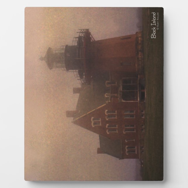 Plaque Photo Phare de Block Island (Devant)