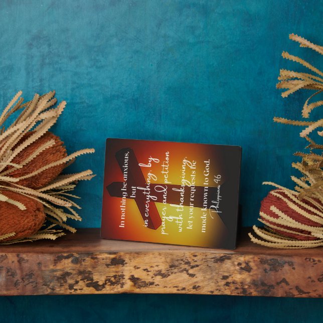 Plaque Photo Philippiens 4:6 (Côté)