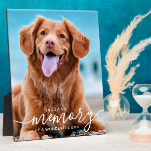 Plaque Photo Photo commémorative In Love Memory Dog