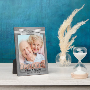 Plaque Photo Photo de 5x7 pour les 60 ans de mariage avec diama