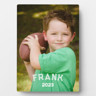 Plaque Photo Photo de famille de joueur de football