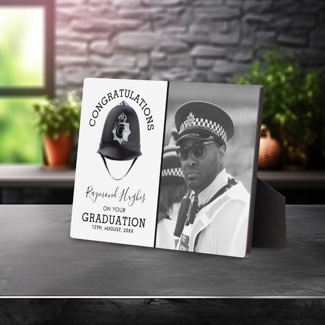 Plaque Photo Photo de graduation des policiers modernes (Créateur téléchargé)