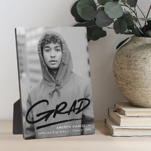 Plaque Photo Photo de Graduation noire écrasée