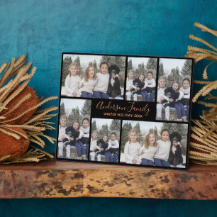 Plaque Photo Photo de vacances en famille